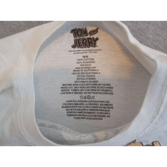 Tom And Jerry Crop Top Women Sz M Long Sleeve Cartoon Animation - Picture 7 of 8